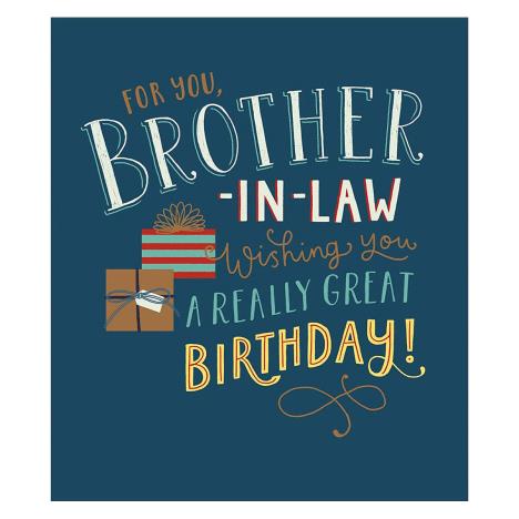 Brother in Law Wishing You a Great Birthday Card £2.65